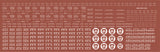 HO PRR Circle Keystone Covered Hopper Decals