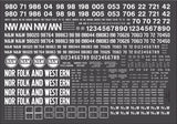 HO N&W G-12 Gondola Decals (1968+)