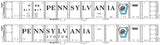 HO PRR G32 & G32A Gondola Decals Shadow Keystone Sheme (1954-1961)