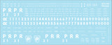 HO PRR G32, G32A, G32B, G32C Gondola Decals Plain Keystone Sheme (1961+)