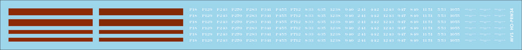 HO PRR Circle Keystone Era Freight Car Reweigh Decals (1933-1955)