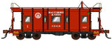 HO B&O I-12 Caboose Red Scheme (1941-1964) Decals