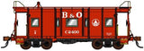 HO B&O I-12 Caboose Red Scheme (1941-1964) Decals