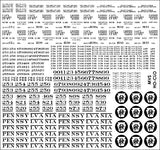 HO PRR Circle Keystone Covered Hopper Decals