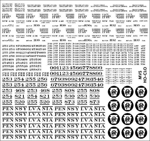 HO PRR Circle Keystone Covered Hopper Decals