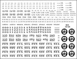 HO PRR GR & GRa Gondola Decals