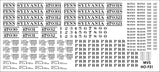 HO PRR F31 Flatcar Decals