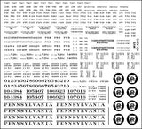 HO PRR X26c Boxcar Decals