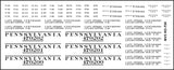 HO PRR F34 Flatcar Decals