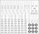 HO PRR G22 Gondola Decals