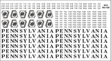 HO PRR H21 Shadow Keystone Hopper Decals