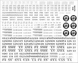 HO PRR K7/K7a/K8 Stockcar Decals